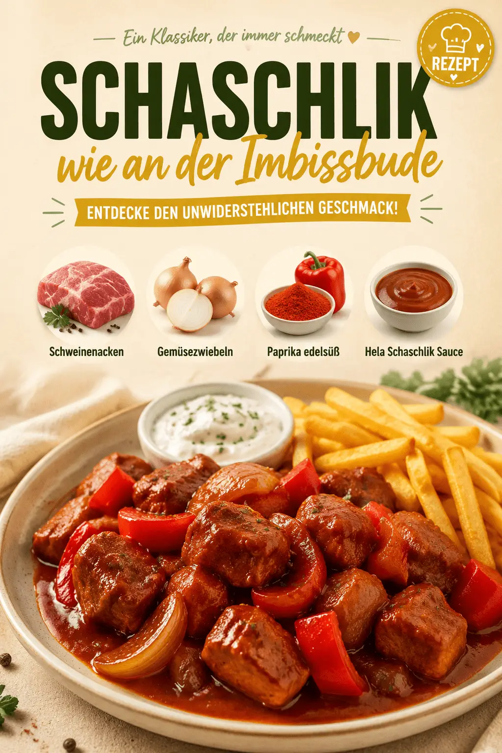 Schaschlik wie an der Imbissbude – Entdecke den unwiderstehlichen Geschmack!