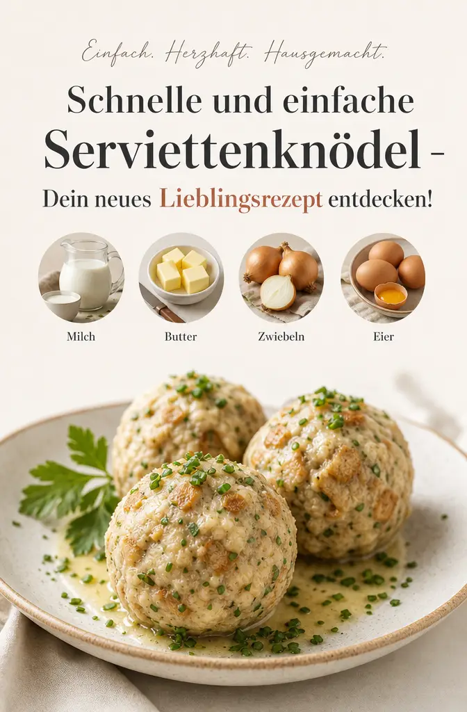 Schnelle und einfache Serviettenknödel – Dein neues Lieblingsrezept entdecken!