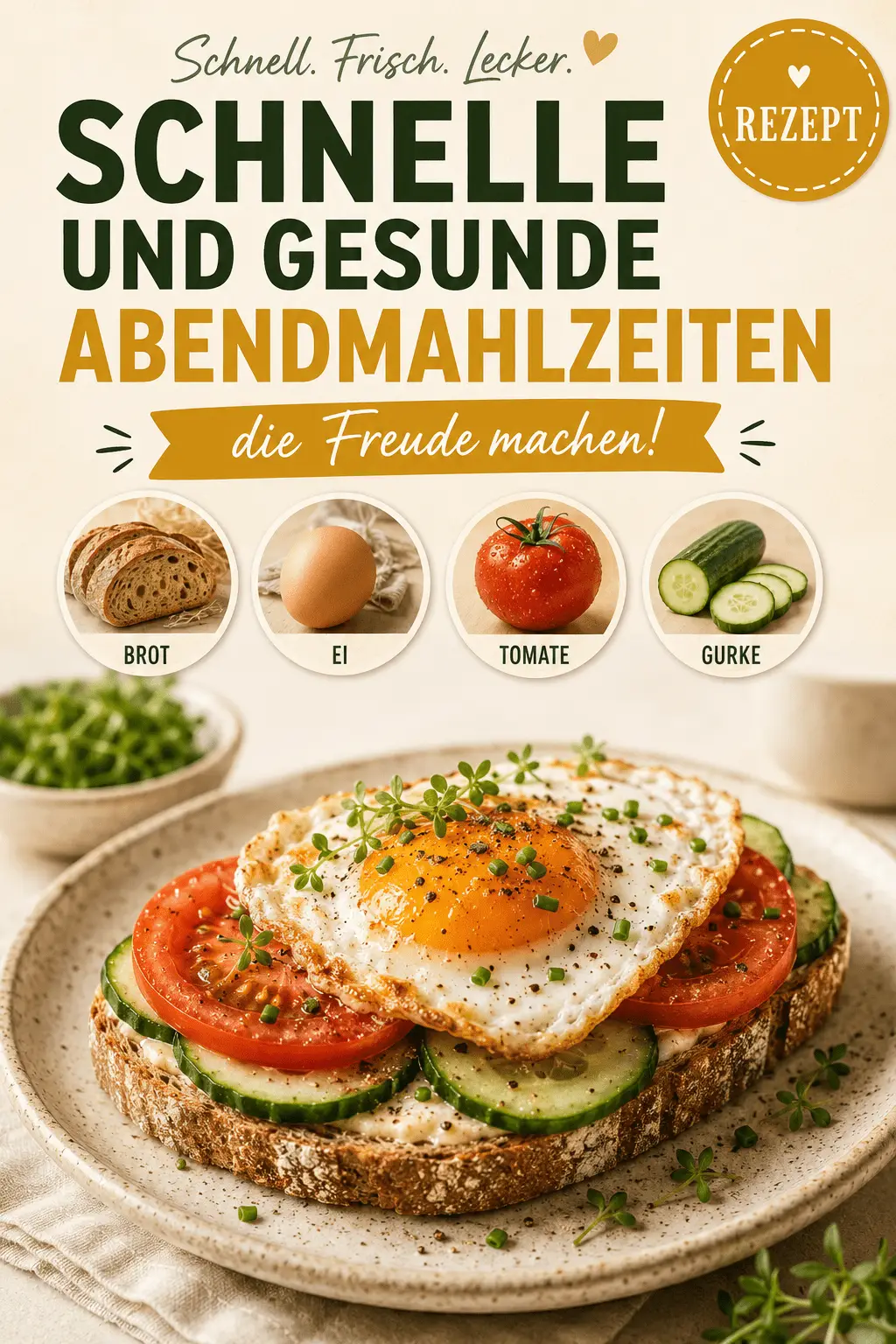 Schnelle und gesunde Abendmahlzeiten, die Freude machen!