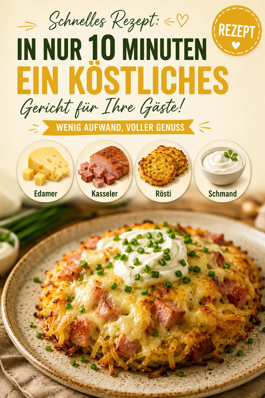 Schnelles Rezept: In nur 10 Minuten ein köstliches Gericht für Ihre Gäste!
