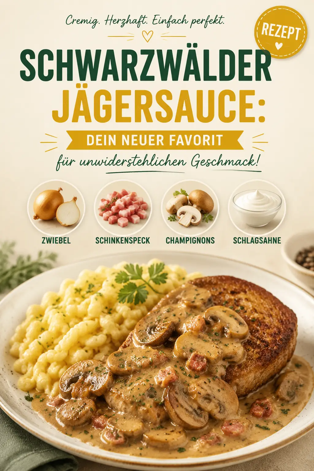 Schwarzwälder Jägersauce: Dein neuer Favorit für unwiderstehlichen Geschmack!