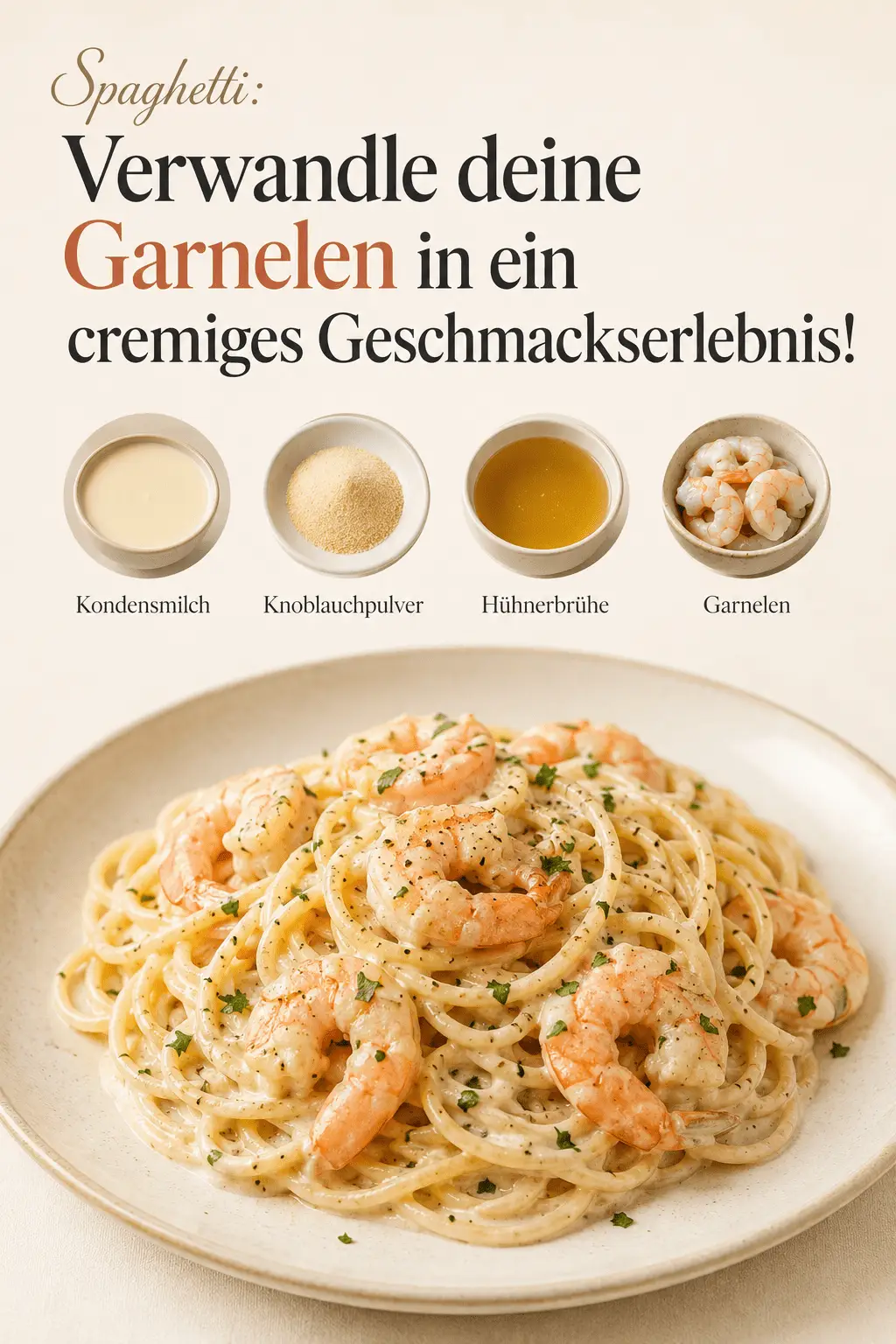 Spaghetti: Verwandle deine Garnelen in ein cremiges Geschmackserlebnis!