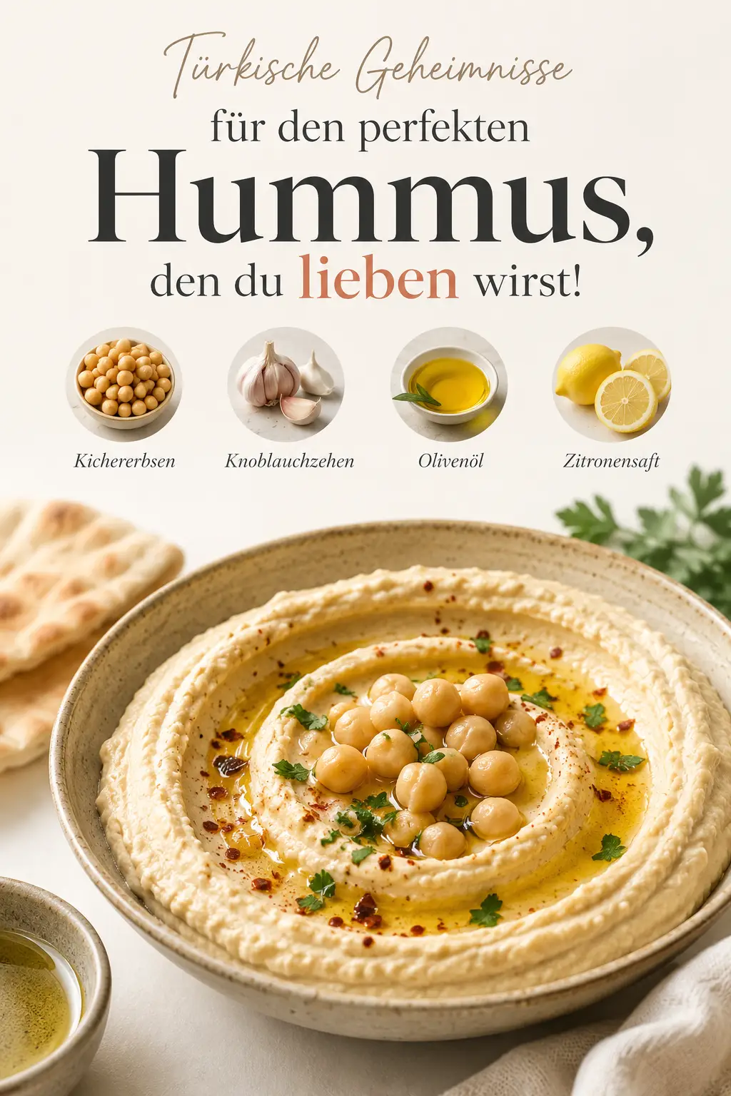 Türkische Geheimnisse für den perfekten Hummus, den du lieben wirst!