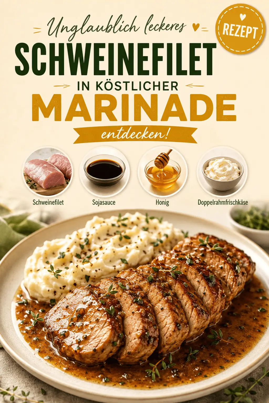 Unglaublich leckeres Schweinefilet in köstlicher Marinade entdecken!
