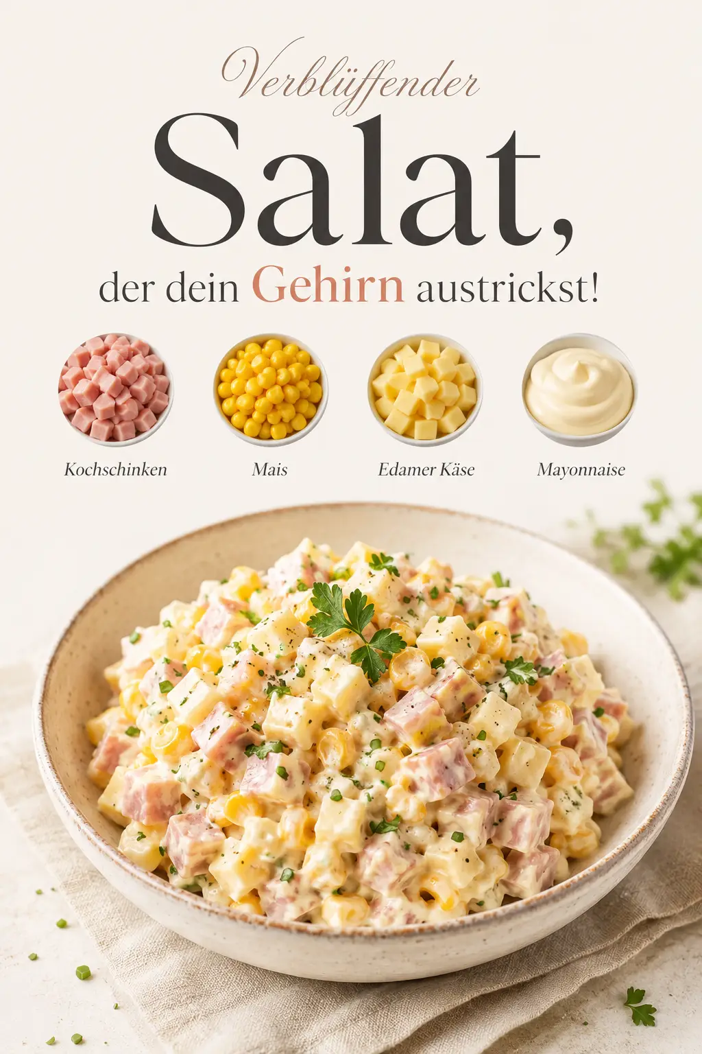 Verblüffender Salat, der dein Gehirn austrickst!