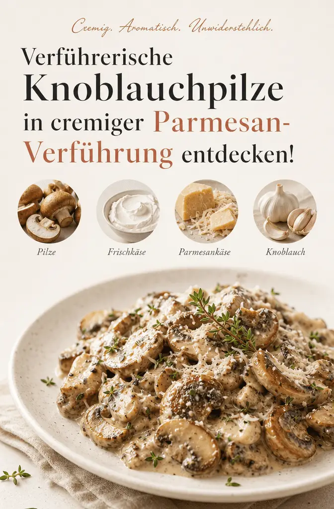Verführerische Knoblauchpilze in cremiger Parmesan-Verführung entdecken!