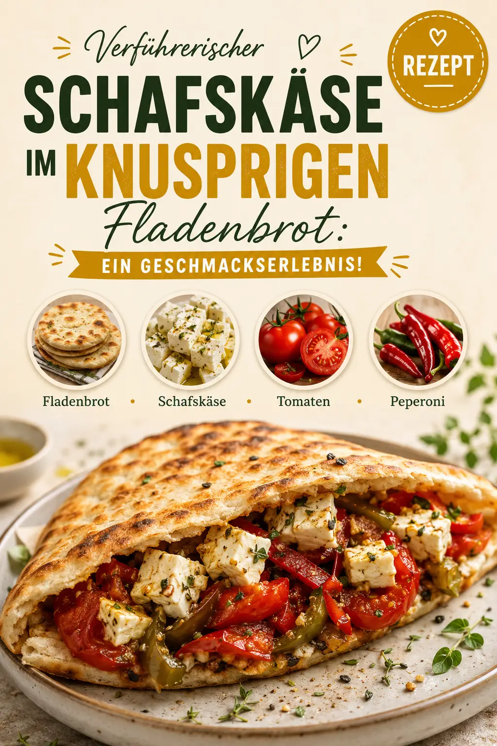 Verführerischer Schafskäse im knusprigen Fladenbrot: Ein Geschmackserlebnis!