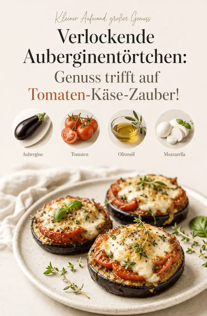 Verlockende Auberginentörtchen: Genuss trifft auf Tomaten-Käse-Zauber!