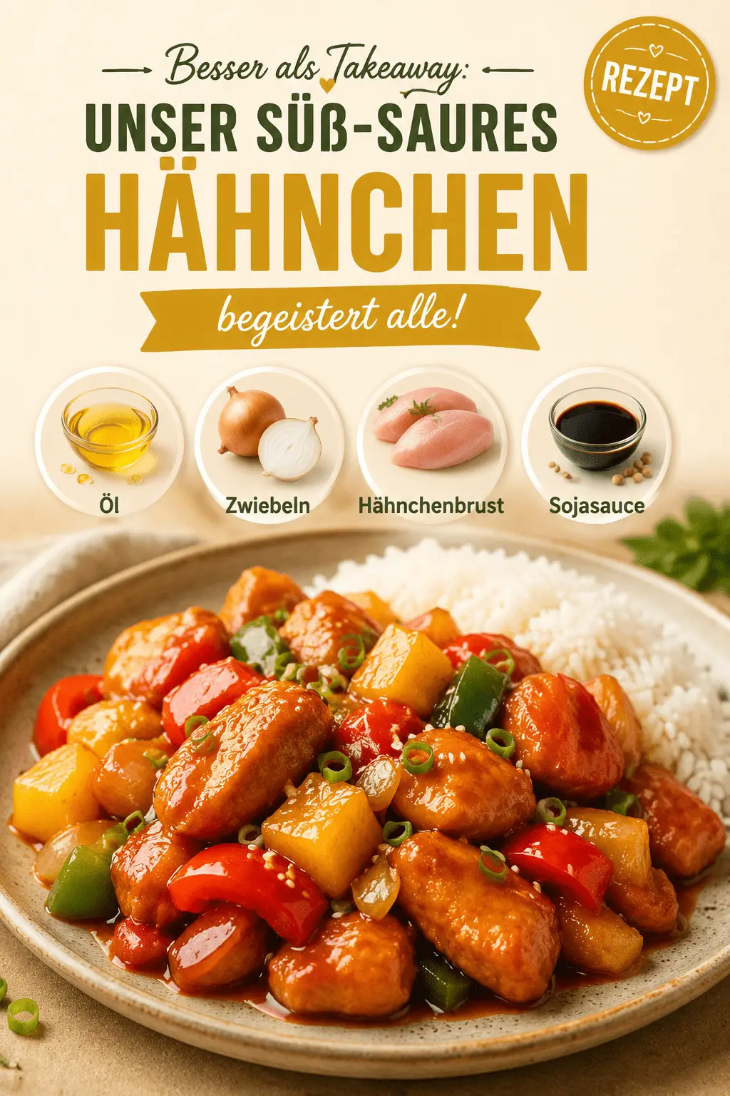 Besser als Takeaway: Unser süß-saures Hähnchen begeistert alle!