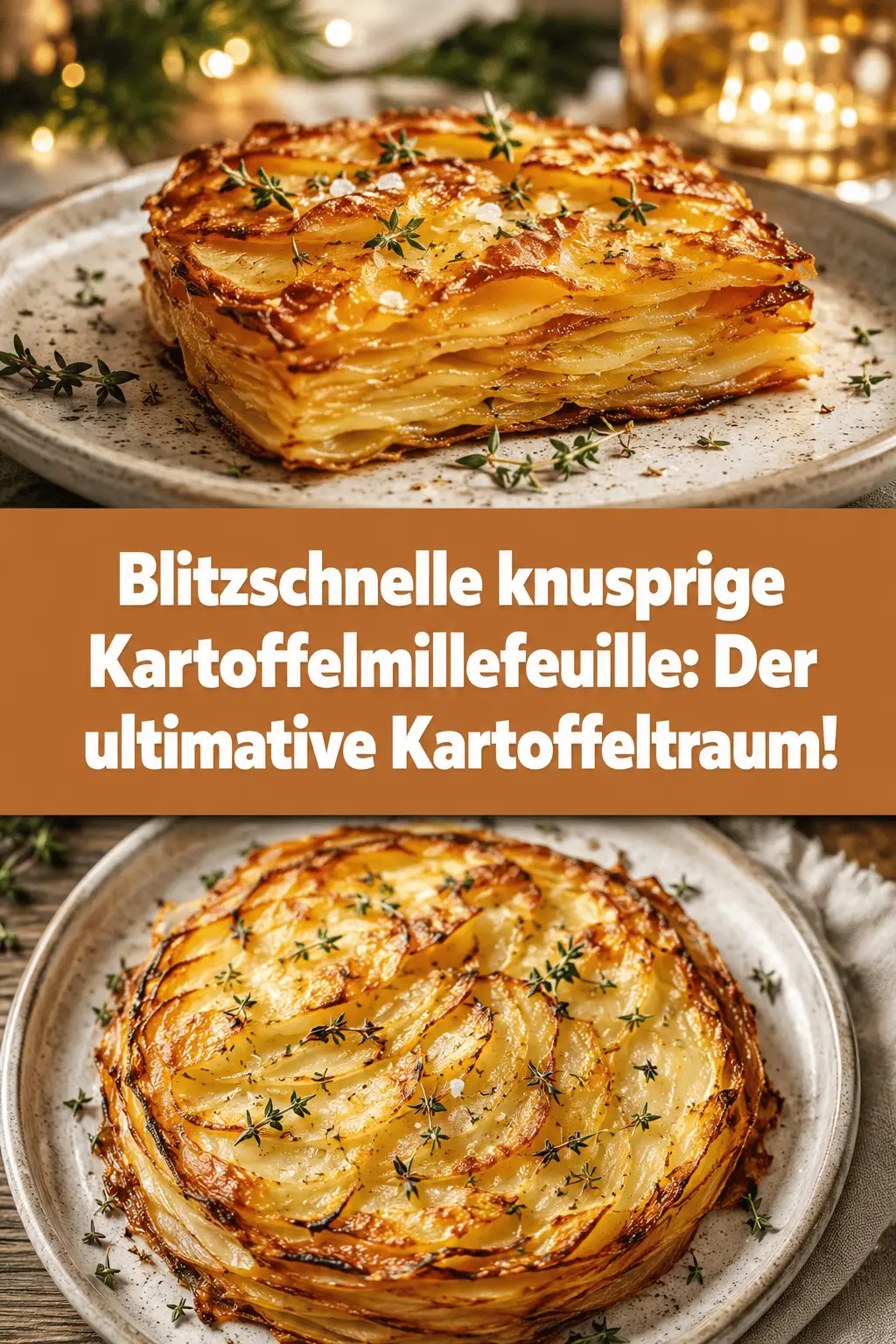 Blitzschnelle knusprige Kartoffelmillefeuille: Der ultimative Kartoffeltraum!