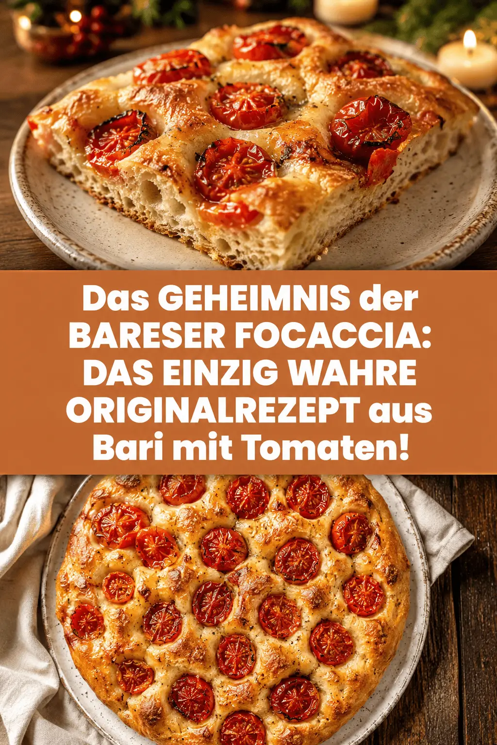 Das GEHEIMNIS der BARESER FOCACCIA: DAS EINZIG WAHRE ORIGINALREZEPT aus Bari mit Tomaten!