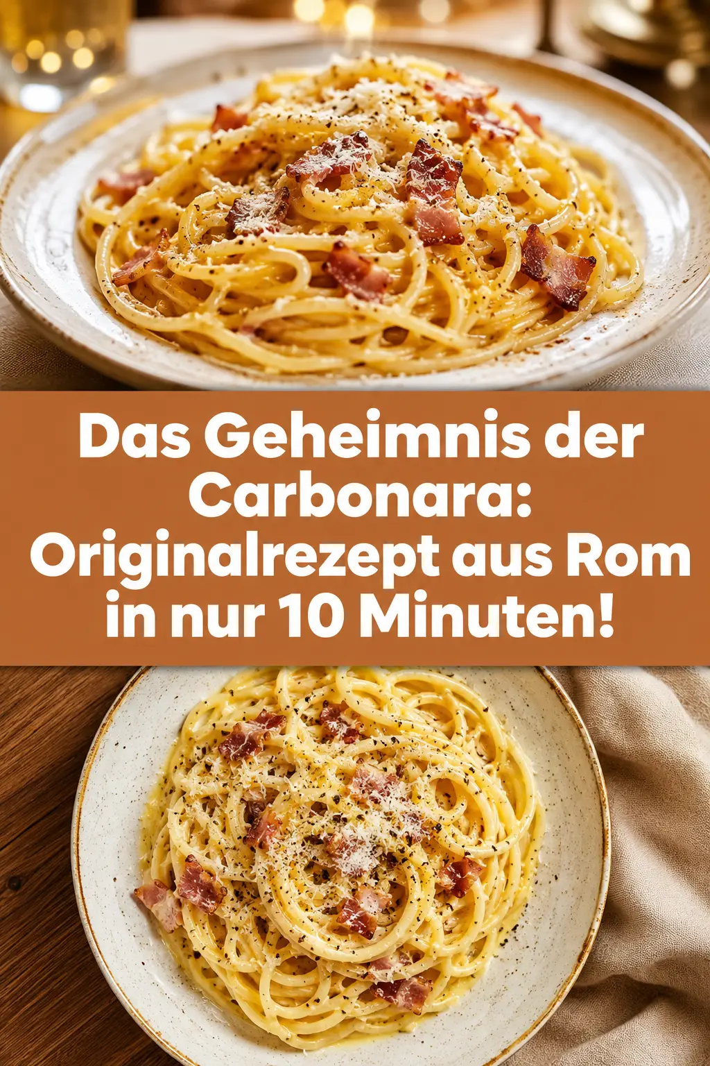 Das Geheimnis der Carbonara: Originalrezept aus Rom in nur 10 Minuten!