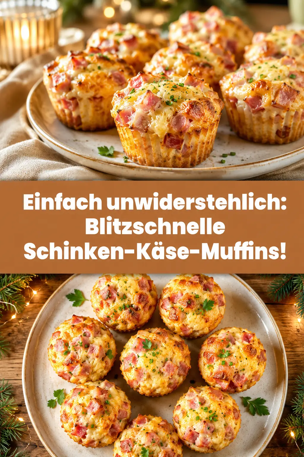 Einfach unwiderstehlich: Blitzschnelle Schinken-Käse-Muffins!