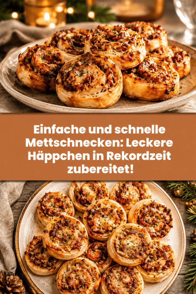 Einfache und schnelle Mettschnecken: Leckere Häppchen in Rekordzeit zubereitet!