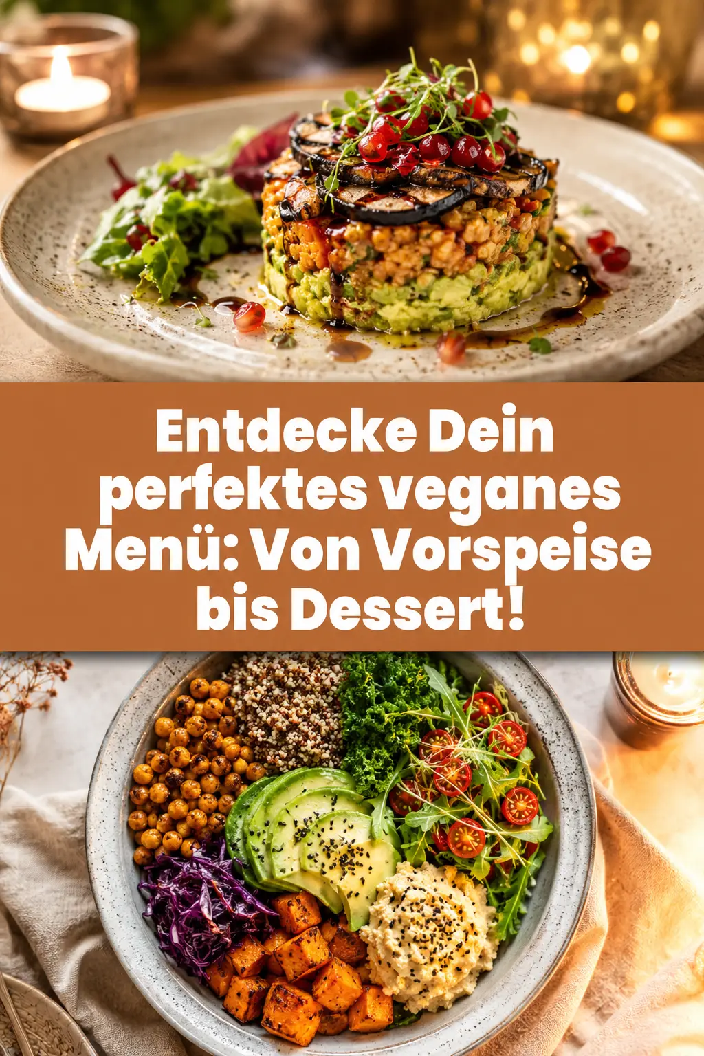 Entdecke Dein perfektes veganes Menü: Von Vorspeise bis Dessert!