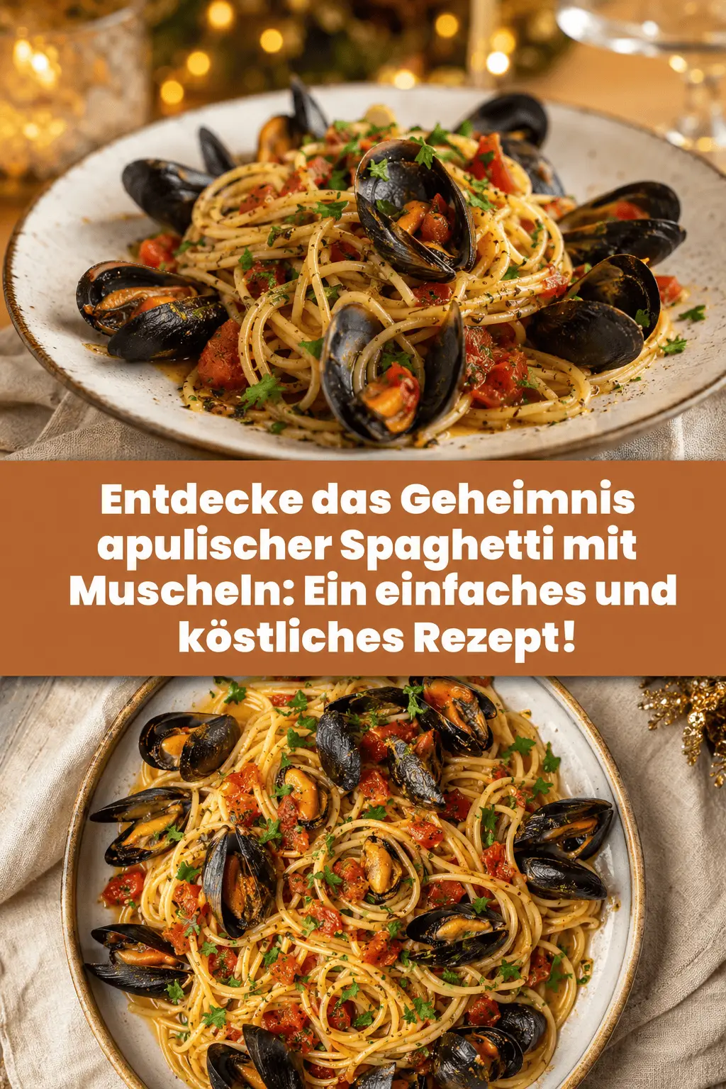 Entdecke das Geheimnis apulischer Spaghetti mit Muscheln: Ein einfaches und köstliches Rezept!