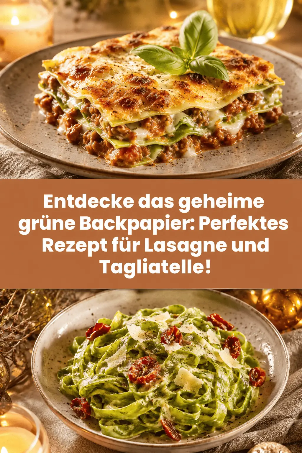 Entdecke das geheime grüne Backpapier: Perfektes Rezept für Lasagne und Tagliatelle!