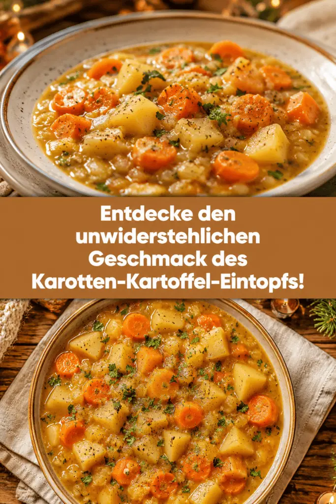 Entdecke den unwiderstehlichen Geschmack des Karotten-Kartoffel-Eintopfs!