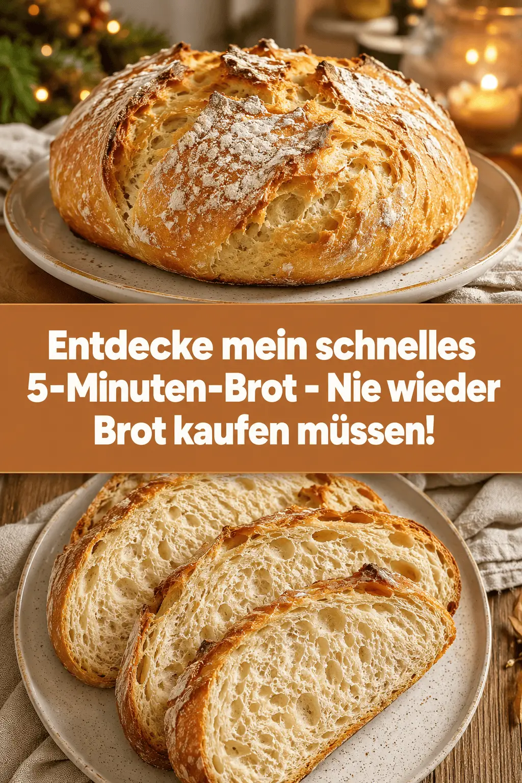 Entdecke mein schnelles 5-Minuten-Brot - Nie wieder Brot kaufen müssen!