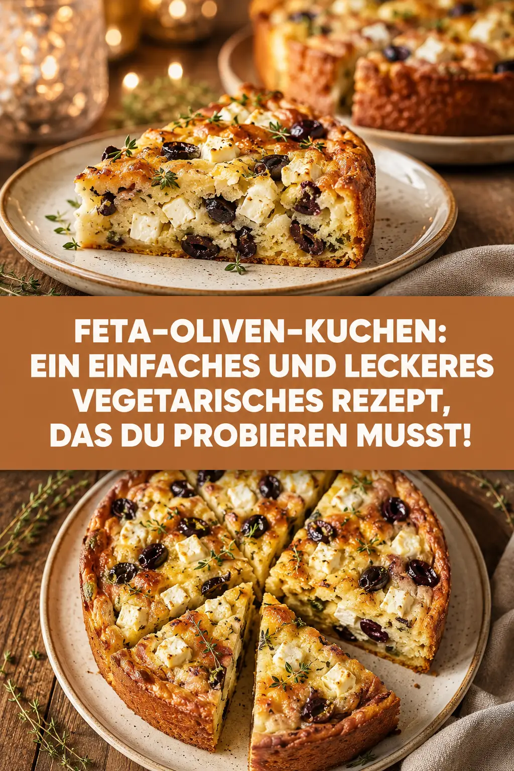 FETA-OLIVEN-KUCHEN: EIN EINFACHES UND LECKERES VEGETARISCHES REZEPT, DAS DU PROBIEREN MUSST!