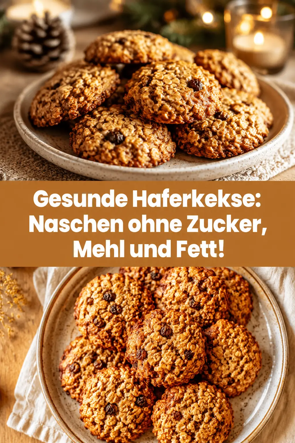 Gesunde Haferkekse: Naschen ohne Zucker, Mehl und Fett!