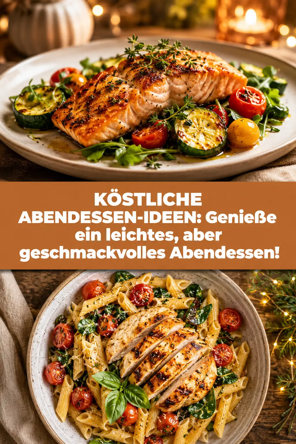 KÖSTLICHE ABENDESSEN-IDEEN: Genieße ein leichtes, aber geschmackvolles Abendessen!