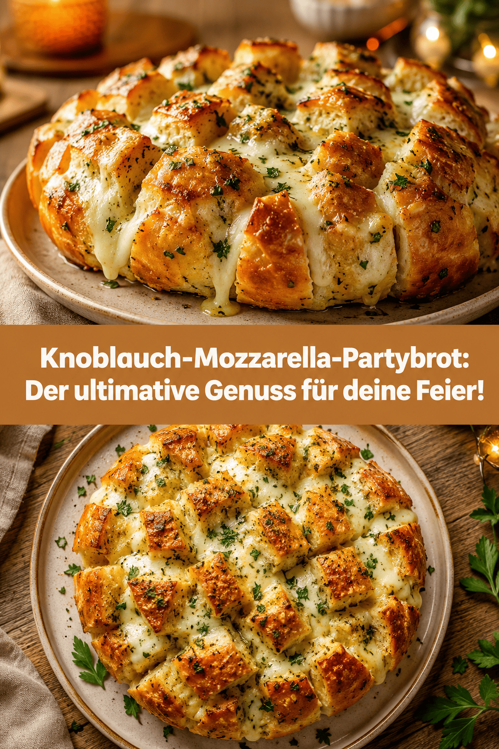 Knoblauch-Mozzarella-Partybrot: Der ultimative Genuss für deine Feier!