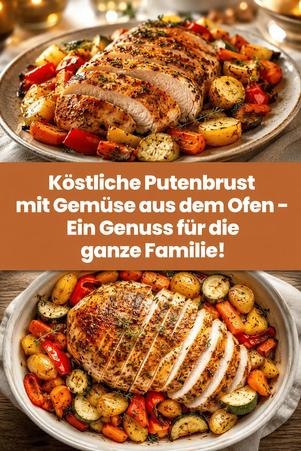 Köstliche Putenbrust mit Gemüse aus dem Ofen – Ein Genuss für die ganze Familie!