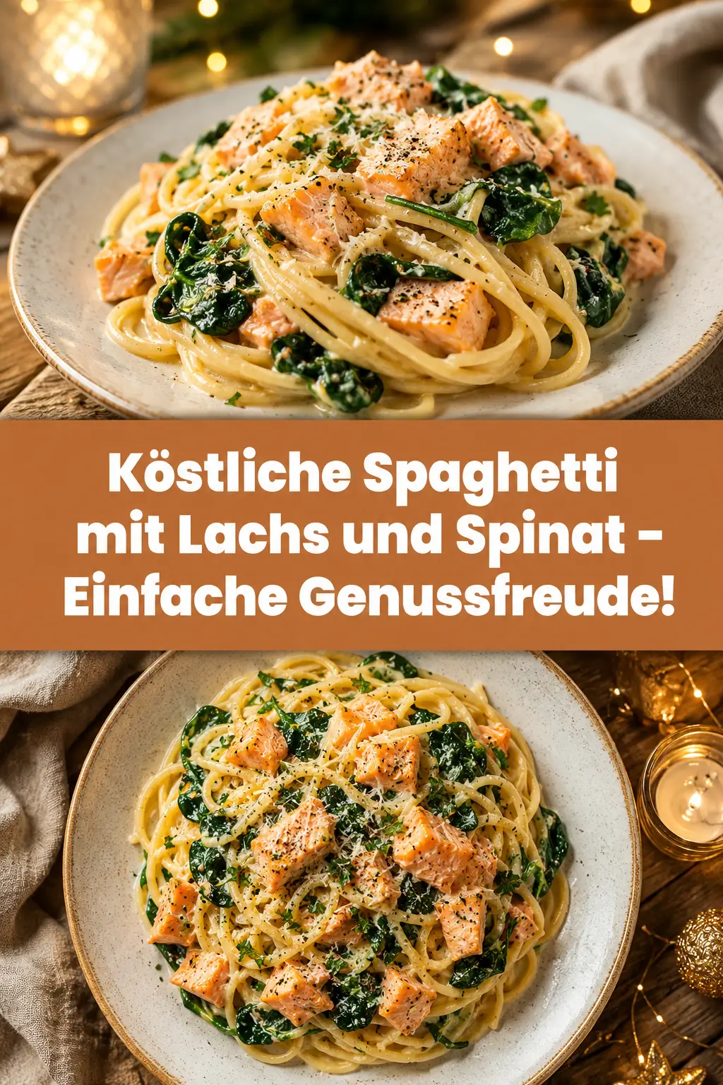Köstliche Spaghetti mit Lachs und Spinat - Einfache Genussfreude!