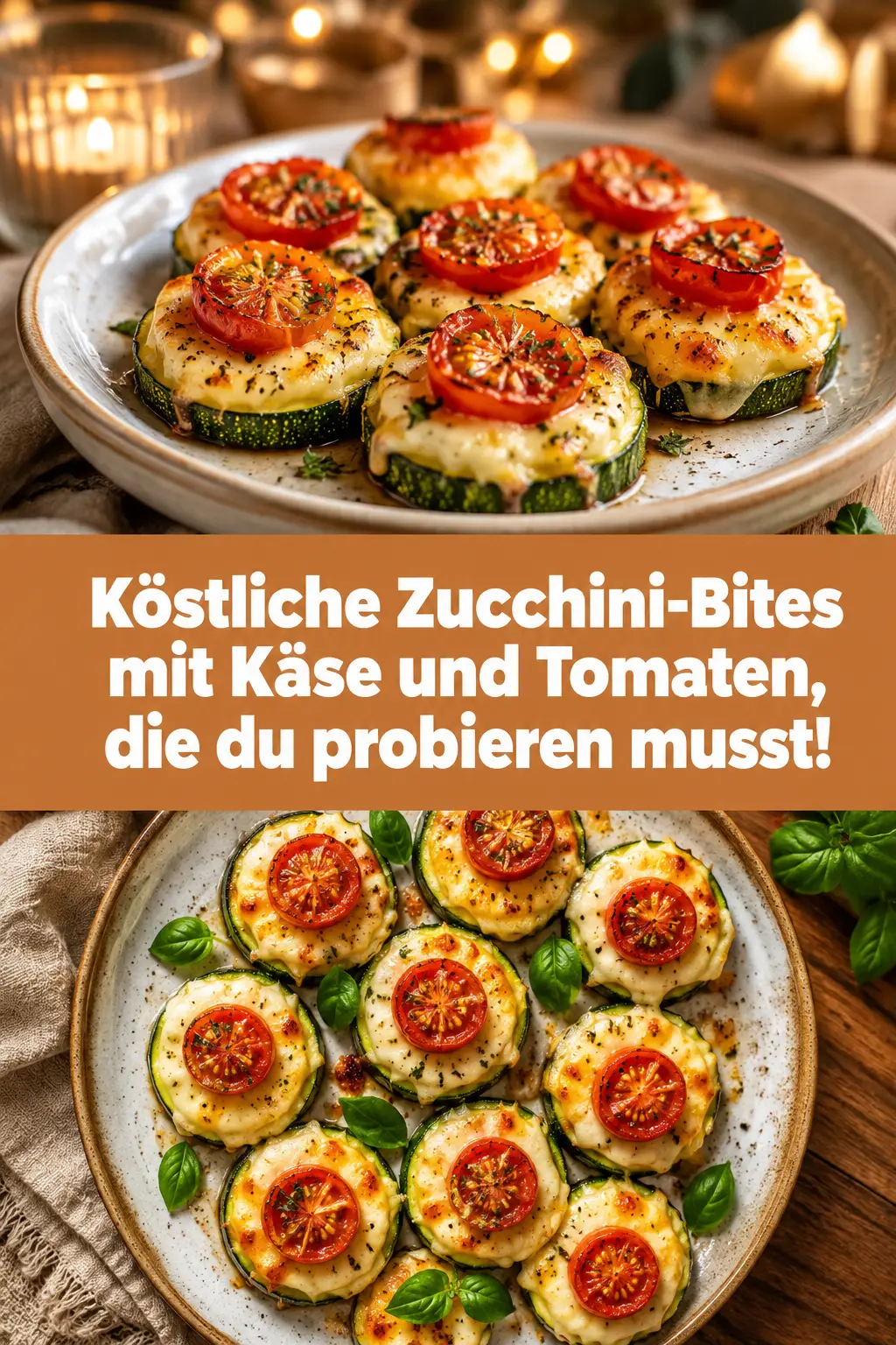 Köstliche Zucchini-Bites mit Käse und Tomaten, die du probieren musst!