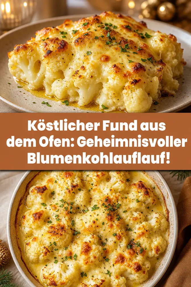 Köstlicher Fund aus dem Ofen: Geheimnisvoller Blumenkohlauflauf!