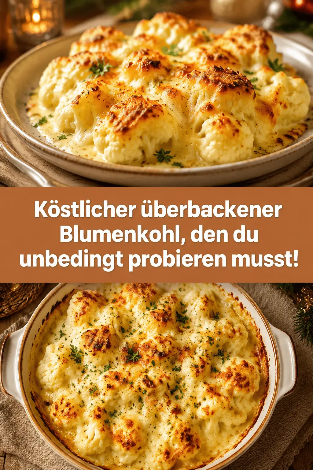 Köstlicher überbackener Blumenkohl, den du unbedingt probieren musst!