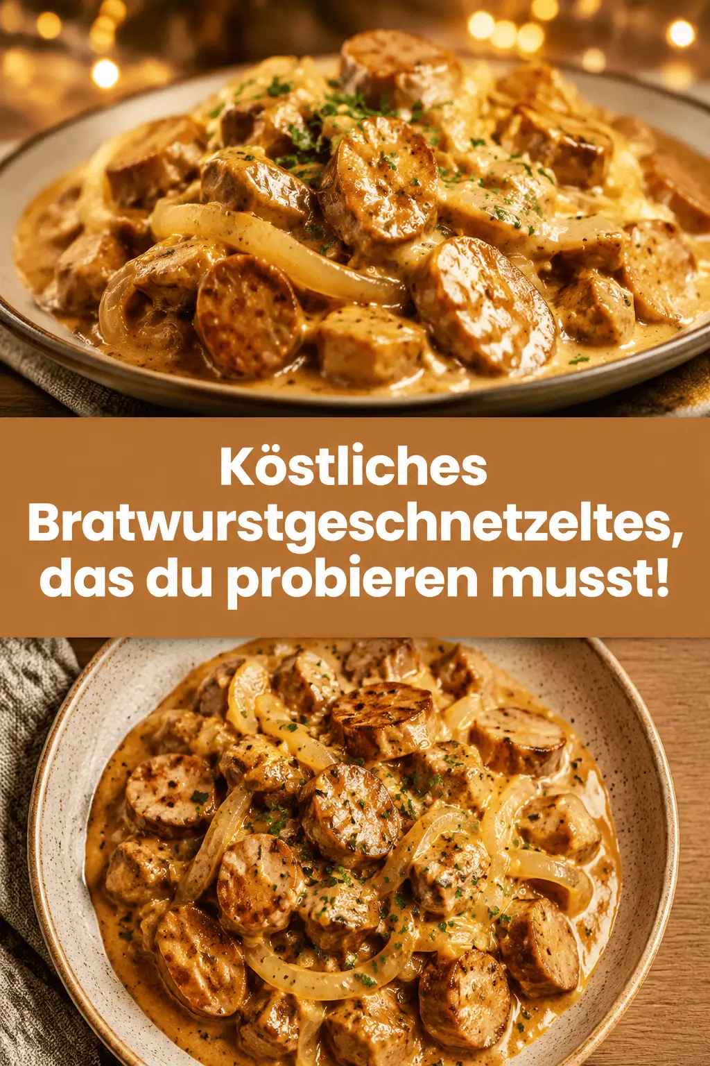 Köstliches Bratwurstgeschnetzeltes, das du probieren musst!