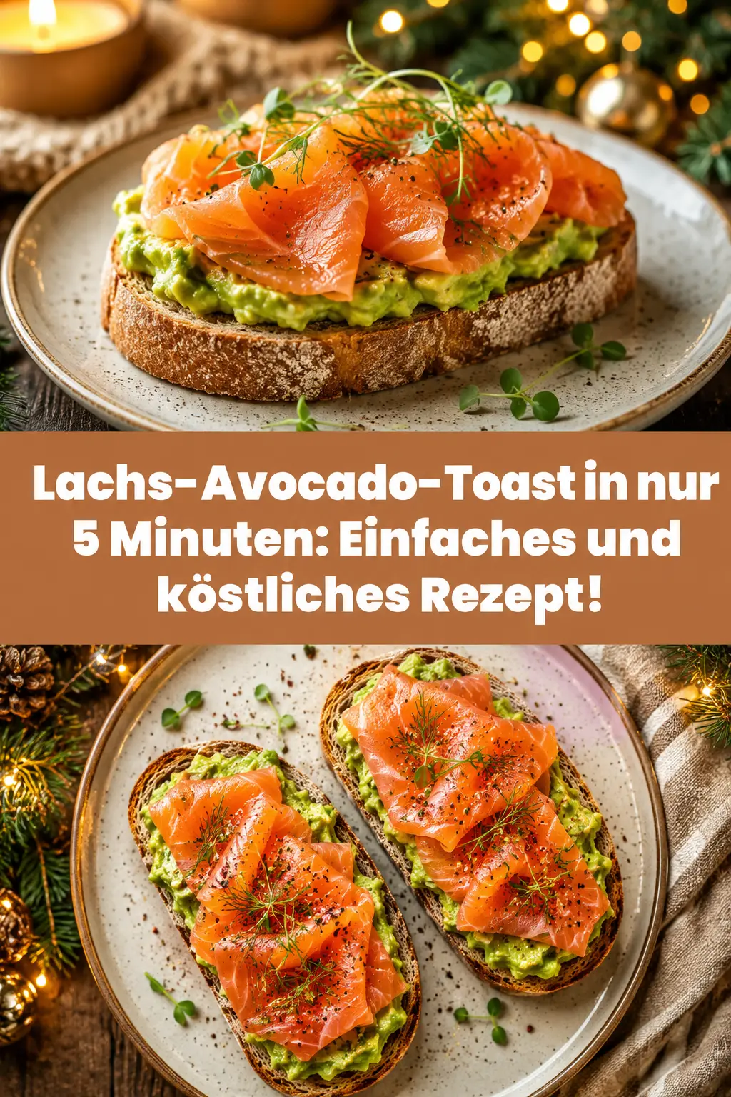 Lachs-Avocado-Toast in nur 5 Minuten: Einfaches und köstliches Rezept!