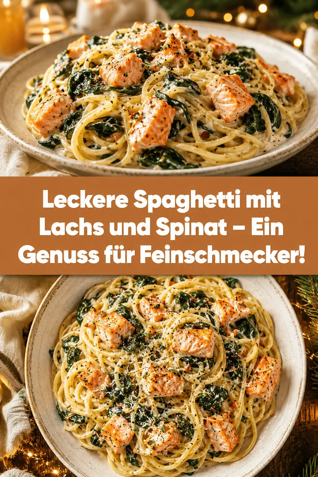 Leckere Spaghetti mit Lachs und Spinat – Ein Genuss für Feinschmecker!