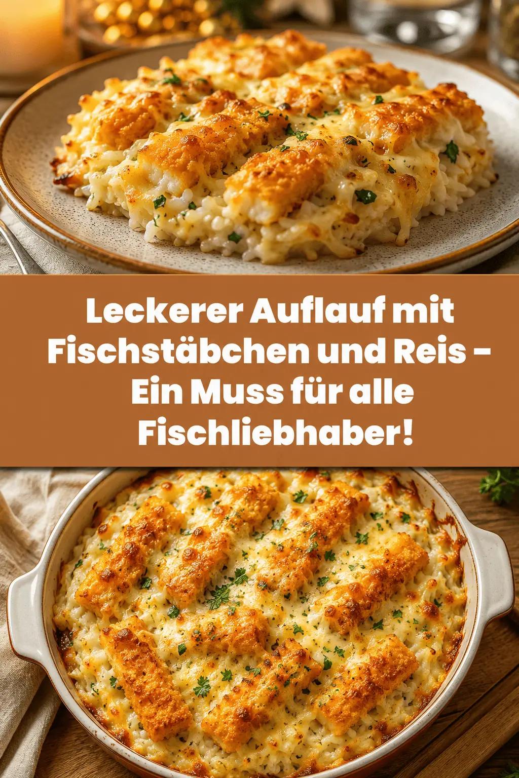 Leckerer Auflauf mit Fischstäbchen und Reis – Ein Muss für alle Fischliebhaber!
