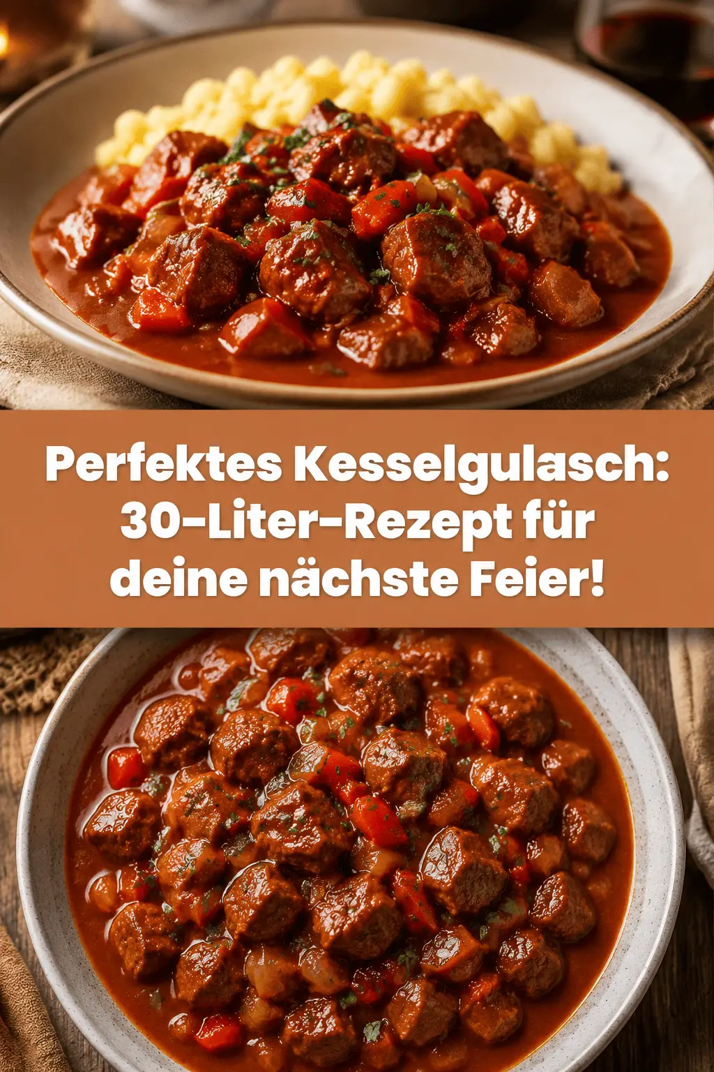 Perfektes Kesselgulasch: 30-Liter-Rezept für deine nächste Feier!