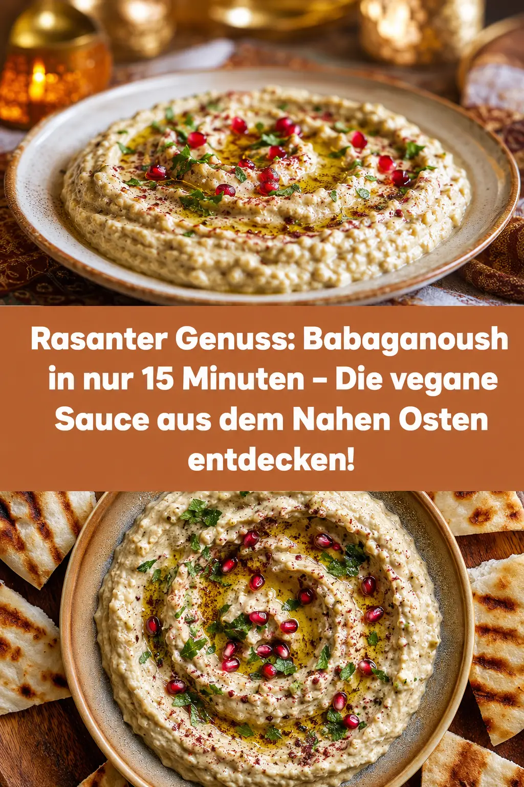 Rasanter Genuss: Babaganoush in nur 15 Minuten – Die vegane Sauce aus dem Nahen Osten entdecken!