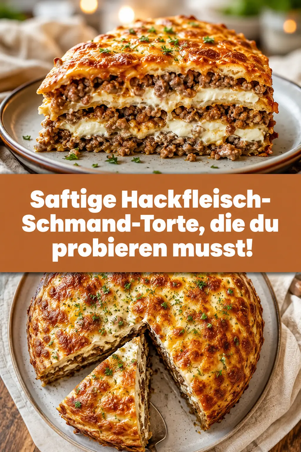 Saftige Hackfleisch-Schmand-Torte, die du probieren musst!