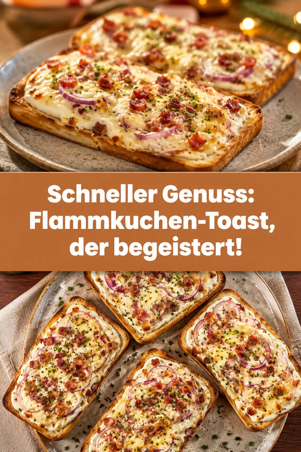Schneller Genuss: Flammkuchen-Toast, der begeistert!
