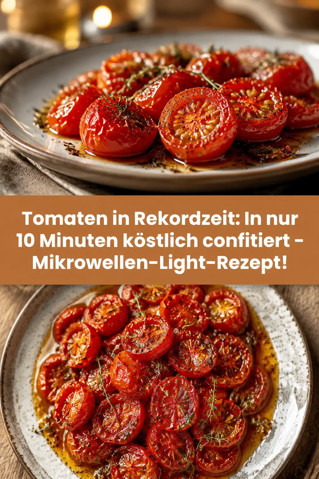 Tomaten in Rekordzeit: In nur 10 Minuten köstlich confitiert – Mikrowellen-Light-Rezept!