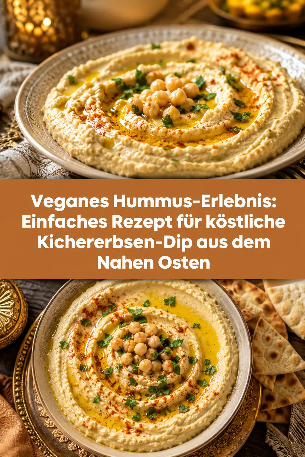 Veganes Hummus-Erlebnis: Einfaches Rezept für köstliche Kichererbsen-Dip aus dem Nahen Osten