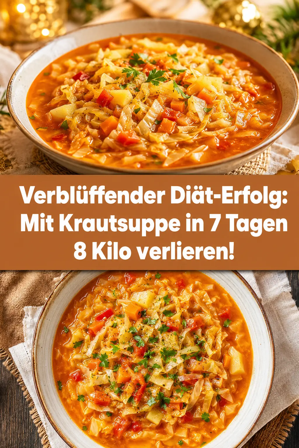 Verblüffender Diät-Erfolg: Mit Krautsuppe in 7 Tagen 8 Kilo verlieren!