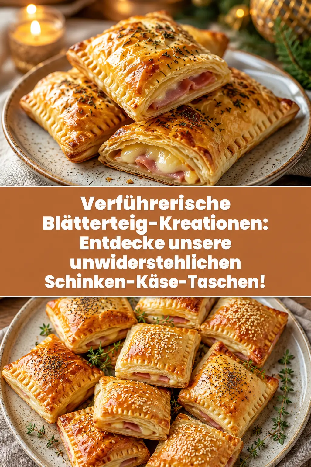 Verführerische Blätterteig-Kreationen: Entdecke unsere unwiderstehlichen Schinken-Käse-Taschen!