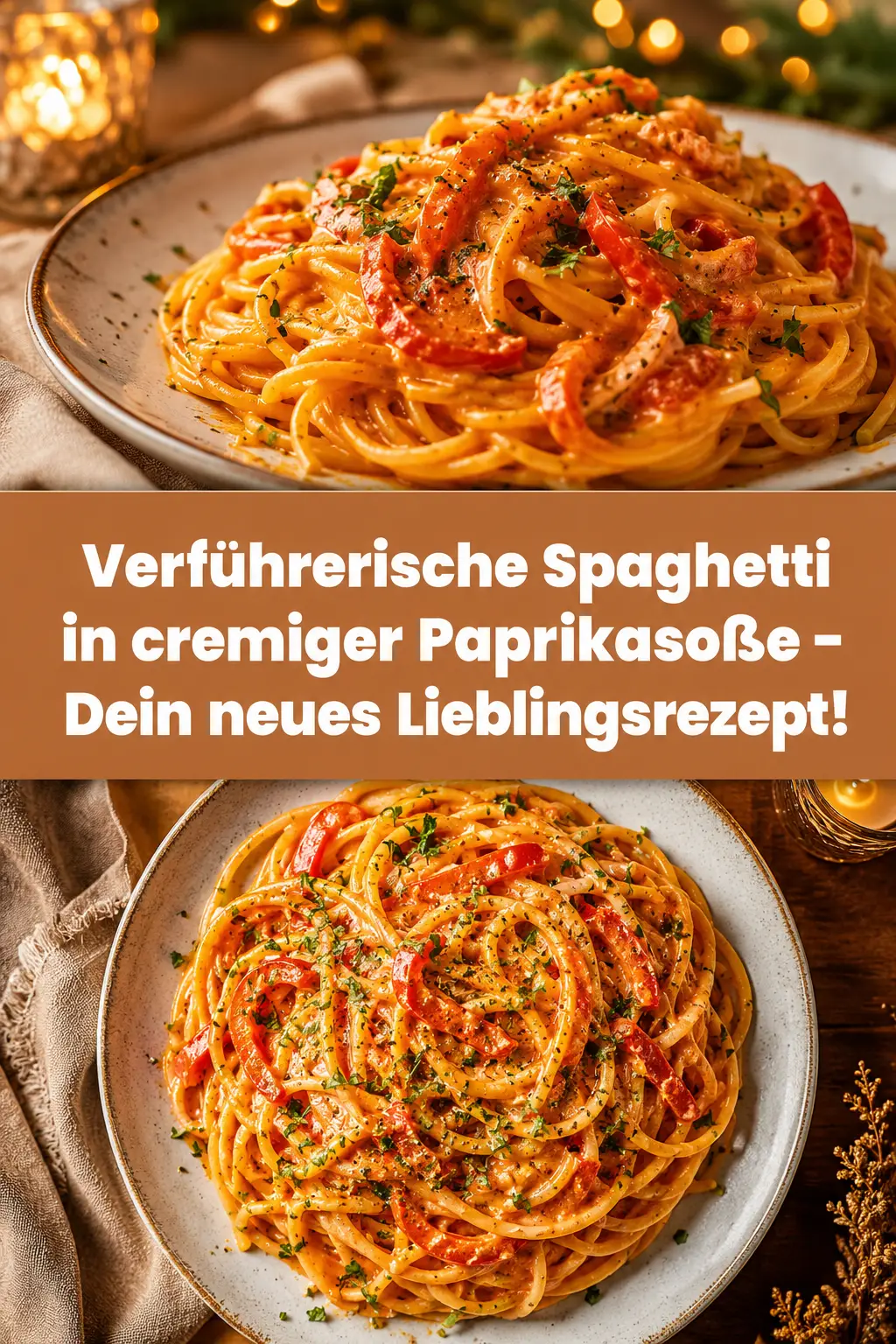 Verführerische Spaghetti in cremiger Paprikasoße – Dein neues Lieblingsrezept!