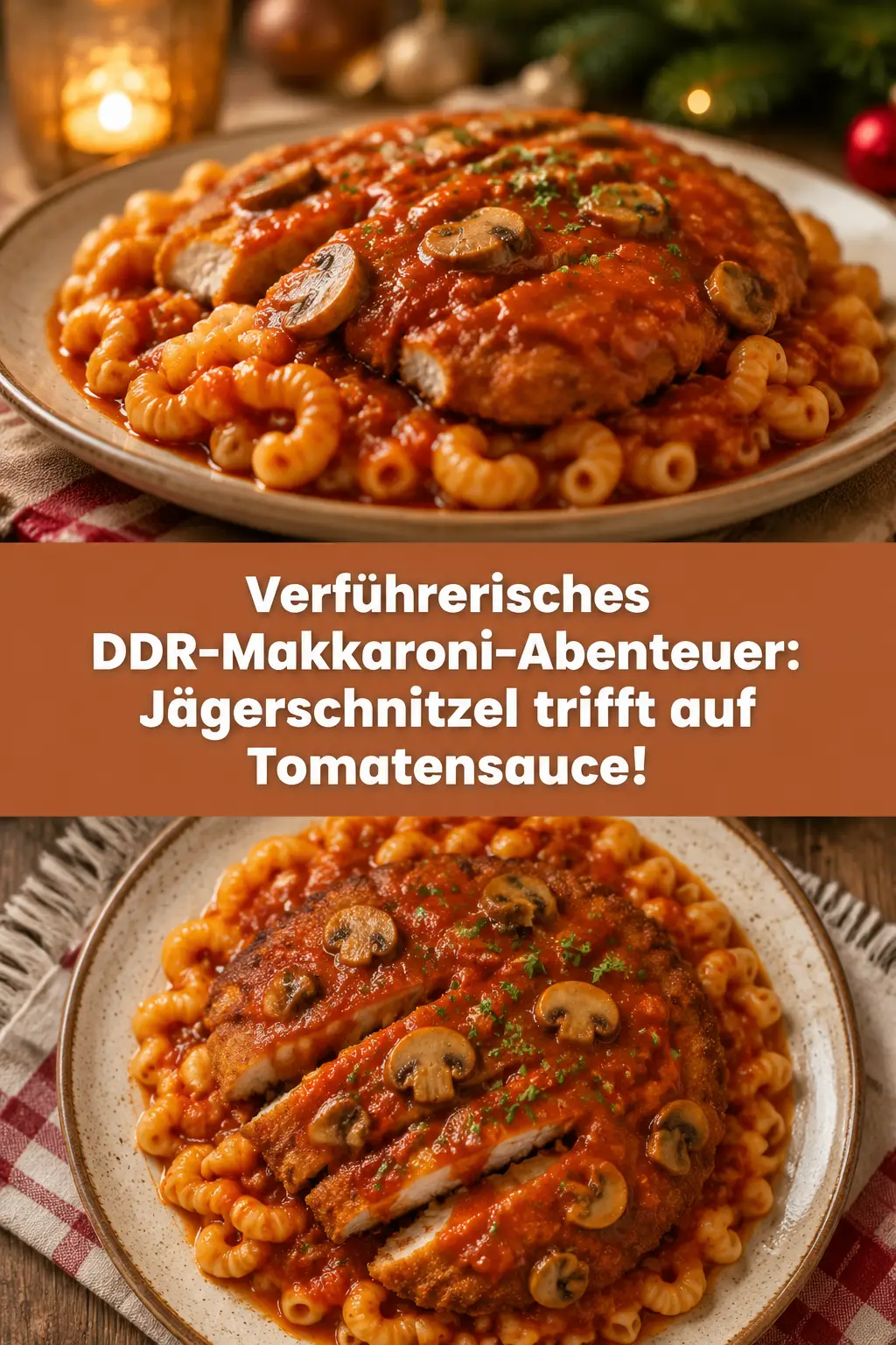Verführerisches DDR-Makkaroni-Abenteuer: Jägerschnitzel trifft auf Tomatensauce!