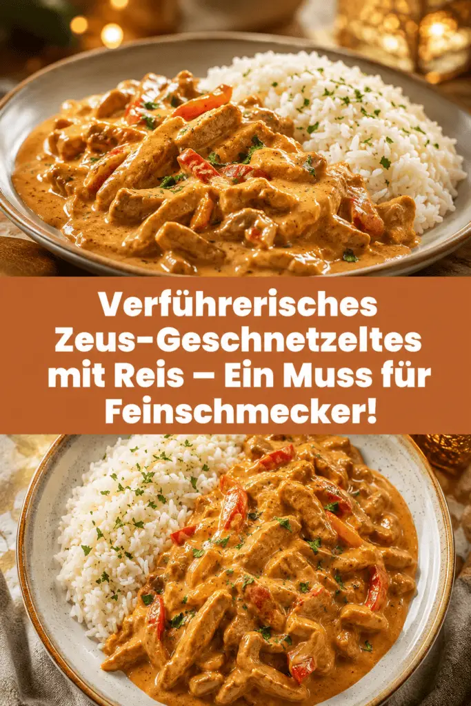 Verführerisches Zeus-Geschnetzeltes mit Reis – Ein Muss für Feinschmecker!
