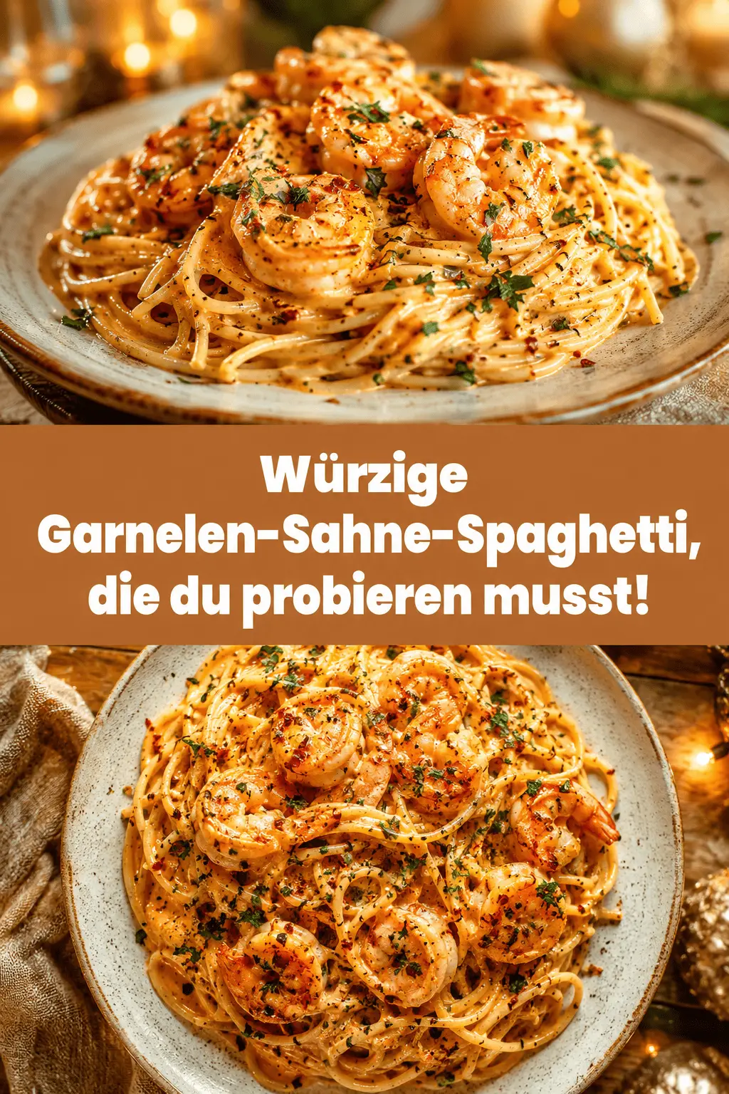 Würzige Garnelen-Sahne-Spaghetti, die du probieren musst!