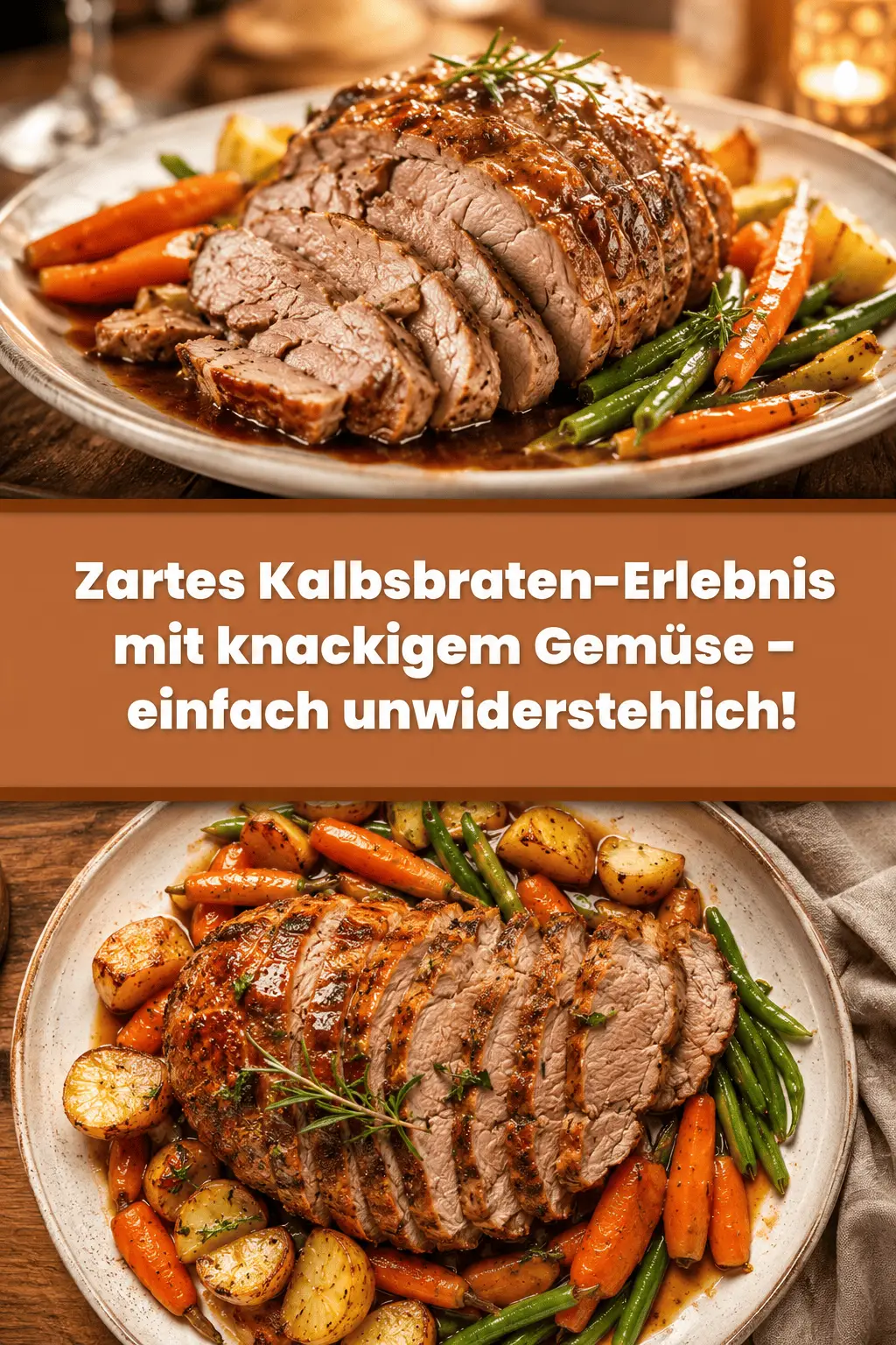 Zartes Kalbsbraten-Erlebnis mit knackigem Gemüse – einfach unwiderstehlich!