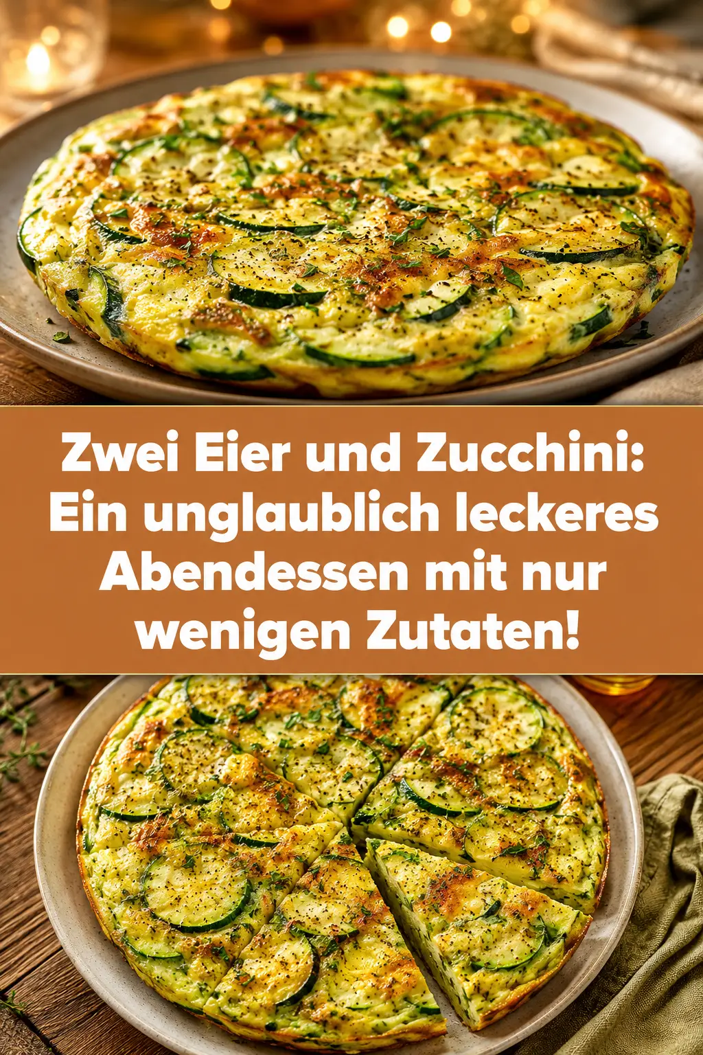 Zwei Eier und Zucchini: Ein unglaublich leckeres Abendessen mit nur wenigen Zutaten!